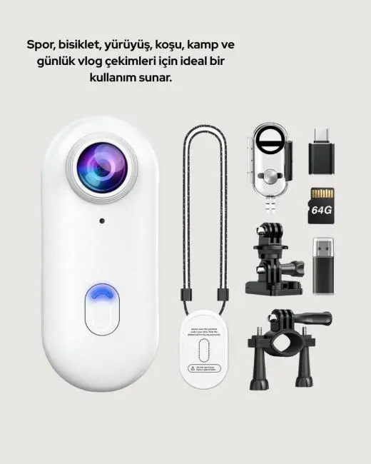 1080P WiFi Spor Kamerası Su Geçirmez Mini Aksiyon Kamera