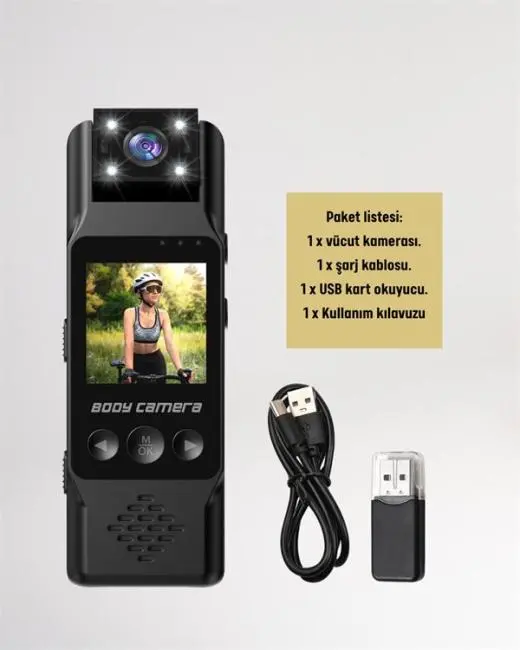 WiFi ile Uzaktan Erişimli Mini Kamera – 1200mAh Batarya 1080P Video Çekimi