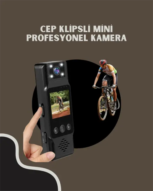 WiFi Özellikli Taşınabilir Kamera – 1.3” TFT Ekran 3MP Fotoğraf 128GB Kart Desteği