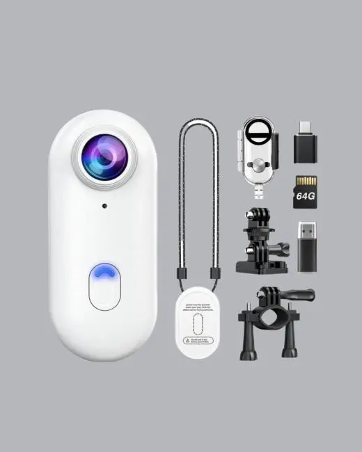 Kompakt 1080P Aksiyon Kamerası Suya Dayanıklı WiFi ve 120° Geniş Açı