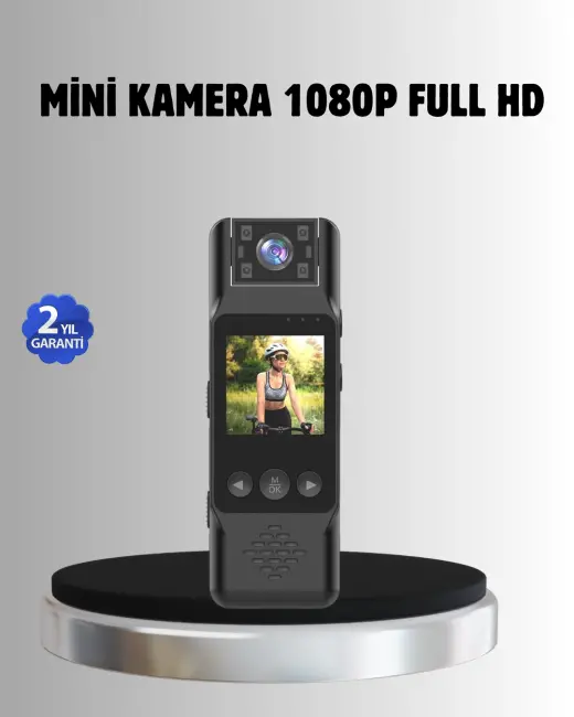 180° Döner Lensli Mini Kamera 1080P Full HD Hareket Algılama 1200mAh