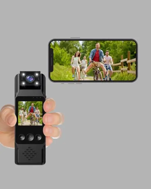 180° Döner Lensli Mini Kamera 1080P Full HD Hareket Algılama 1200mAh