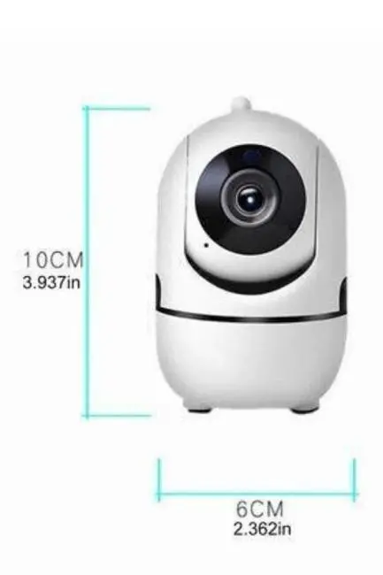 Baby Kamera Kablosuz 720P Beyaz 360 Derece Wifi Kamera Full HD 1080p