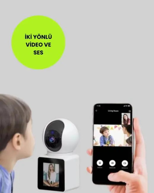 2K Çözünürlüklü İç Mekan Güvenlik Kamerası Çift Yönlü Görüş ve Sesli Arama