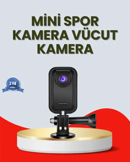 Günlük Kullanıma Uygun Mini Video Kamera Vlog Çekimleri İçin