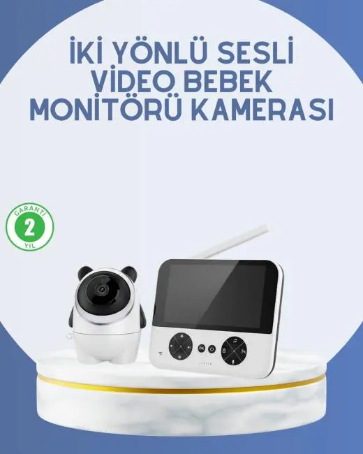 Kablosuz Bebek Monitörü 720P Görüntü ve Geniş Ekran