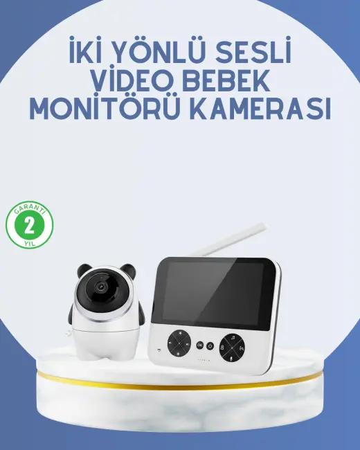 Kablosuz Bebek Monitörü 720P Görüntü ve Geniş Ekran