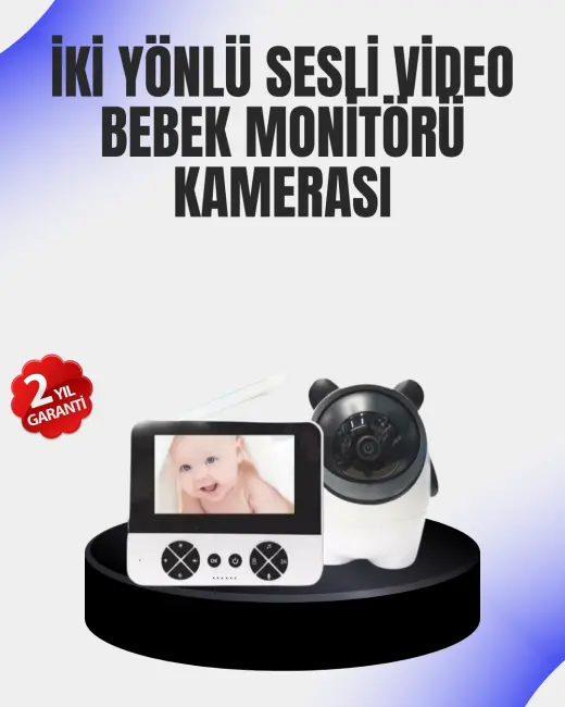 Uzaktan Kontrollü Bebek Kamerası Ninni ve Zoom Özellikli