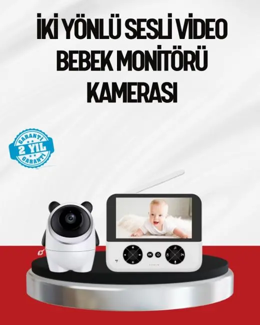 Görüntülü Bebek Monitörü 4.3 İnç Ekran ve Sesli İletişim