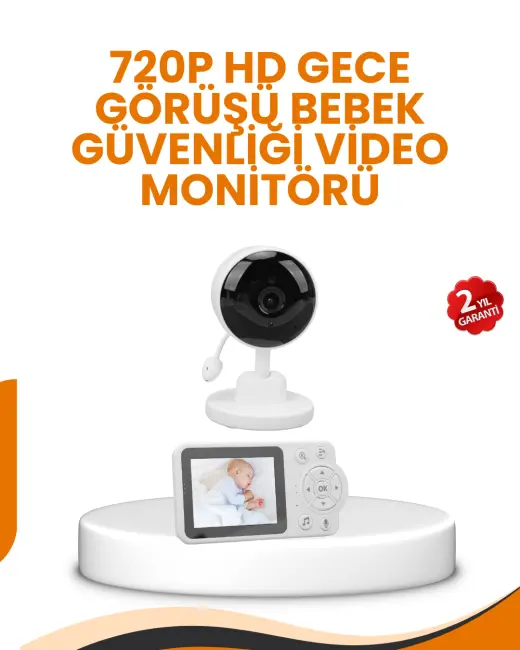 Ebeveyn Kontrollü 2.8 İnç Bebek Monitörü Güvenli İzleme