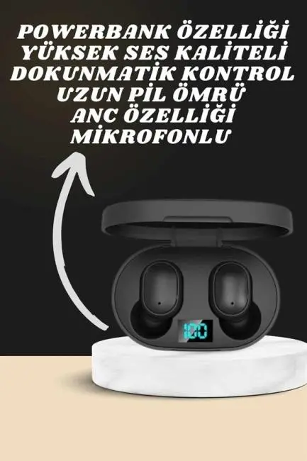 Dijital Göstergeli Kulaklık ve 7 Kordonlu Akıllı Saat Android ve İOS Uyumlu Uyku Takibi Sesli Görüşme