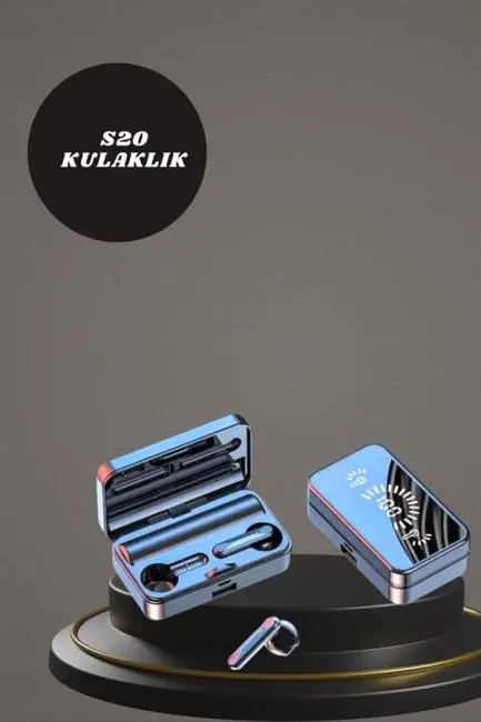 Aynalı Bluetooth Kulaklık ve 7 Kordonlu Akıllı Saat Dijital Göstergeli Uzun Pil Ömrü