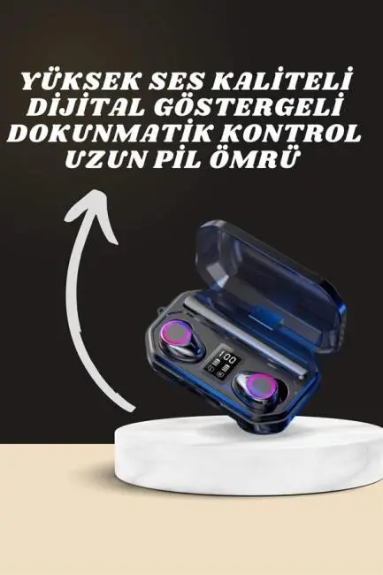 Yeni Nesil Akıllı Saat ve Bluetooth Kulaklık Kampanyası Dijital Göstergeli Powerbankli