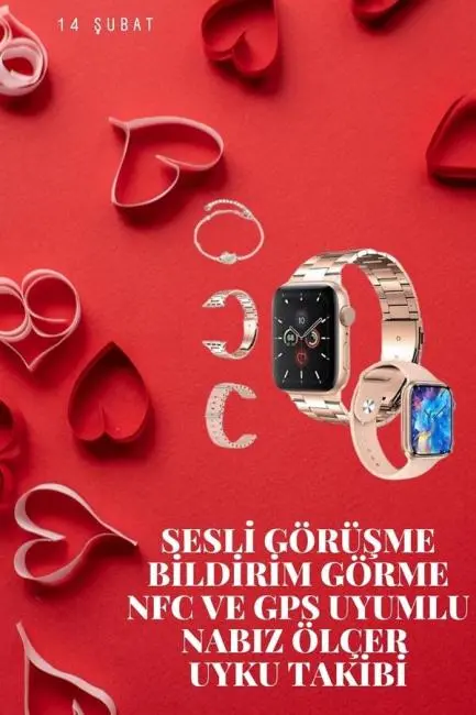 Sevgiliye Özel Yeni Nesil Akıllı Saat Çiftlere Özel Kampanya Çift Saatleri