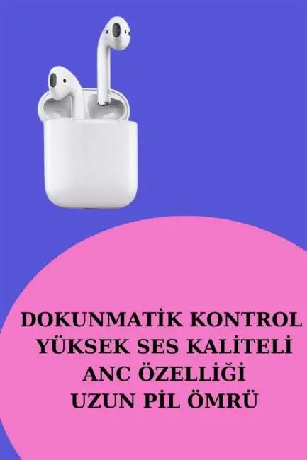 3 Kordonlu Dokunmatik Ekran Akıllı Saat ve 2.Nesil Kablosuz Bluetooth Kulaklık ANC/ENC