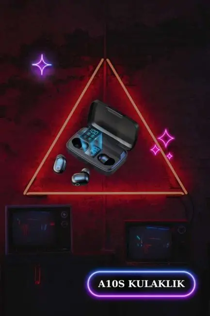 Wireless Şarjlı Pembe Akıllı Saat ve Kablosuz Bluetooth Kulaklık Dokunmatik Kontrol