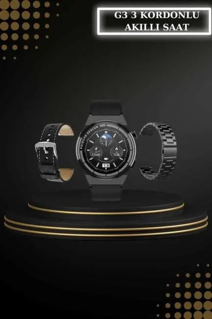 Kablosuz Bluetooth Kulaklık ve Kordon Hediyeli Akıllı Saat Nabız Ölçer Uzun Pil Ömrü