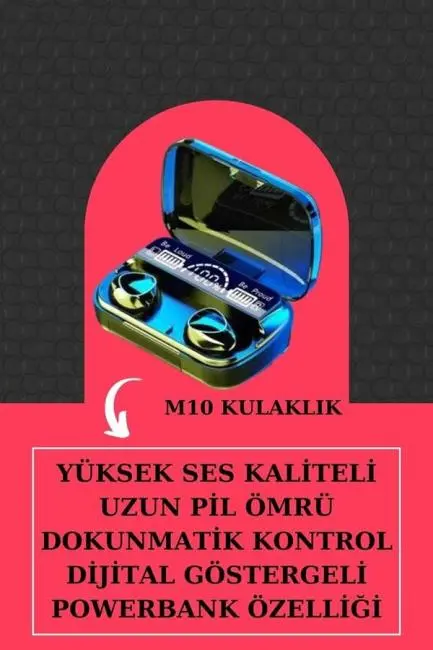 İkili Set Akıllı Saat Ve Bluetooth Kulaklık Kablosuz Uzun Pil Ömrü Spor Modları