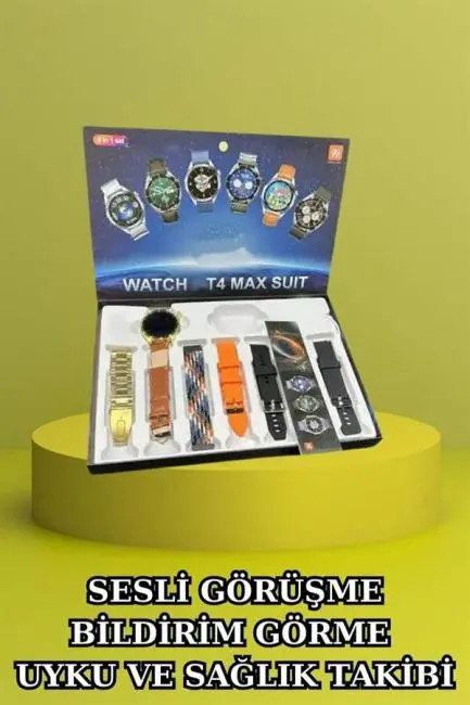 3.Nesil TWS Bluetooth Kulaklık Bluetooth Bağlantılı Akıllı Saat Amoled Ekran Plastik Hasır Kordon