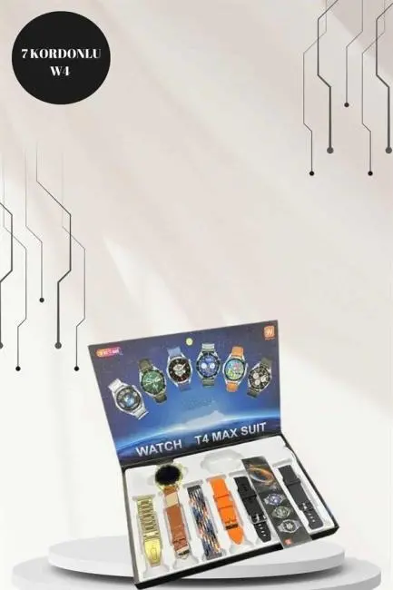 Powerbank Bluetooth Kulaklık Ve Akıllı Saat 7 Kordonlu Metal Kordon Plastik Kordon