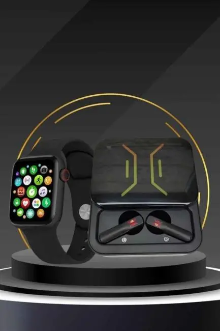 Bluetooth Bağlantılı Kablosuz Kulaklık ve Yeni Nesil Akıllı Saat 5.0 Bluetooth