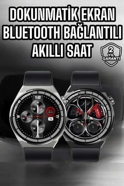 Akıllı Saat Dokunmatik Ekran Sesli Görüşme ve Bildirim Görme Sağlık Takibi