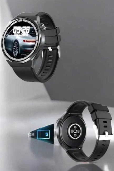 Akıllı Saat Nabız Sensörlü Bildirim Görebilen Spor Modları GPS Takibi