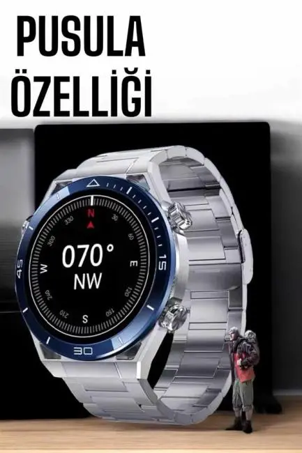 Akıllı Saat Yeni Nesil Bluetooth Bağlantılı Uyku ve Sağlık Takibi NFC ve GPS