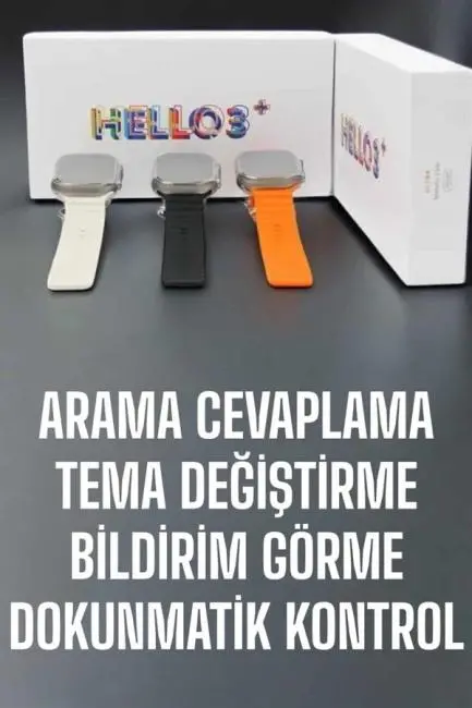 Akıllı Saat Yeni Nesil Sesli Asistan Uyku ve Sağlık Takibi Adımsayar