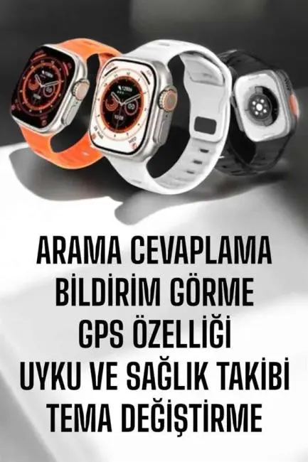Yeni Nesil Akıllı Saat Adımsayar GPS Nabız Ölçer Uyku ve Sağlık Takibi