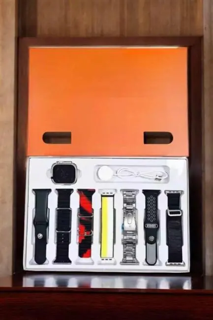 Akıllı Saat 7 Kordonlu Bildirim Görebilen Metal Kordon GPS Özelliği