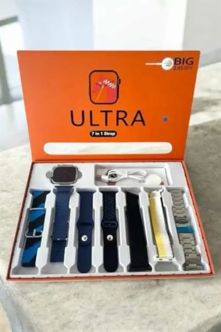 Akıllı Saat 7 Kordonlu Bildirim Görebilen Metal Kordon GPS Özelliği