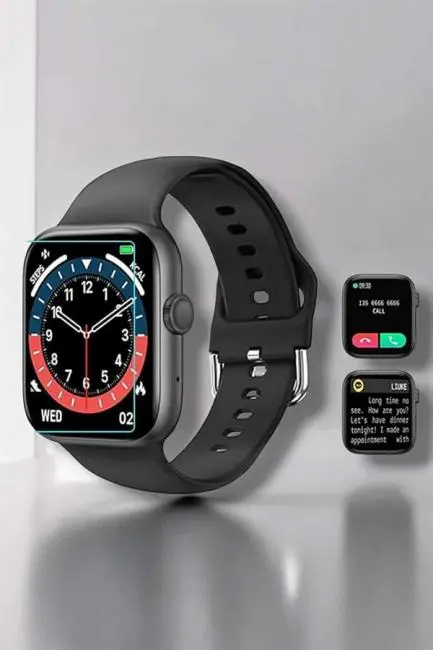 Akıllı Saat Adım Sayar Kalp Atışı İzleme Dokunmatik Bluetooth Bağlantılı