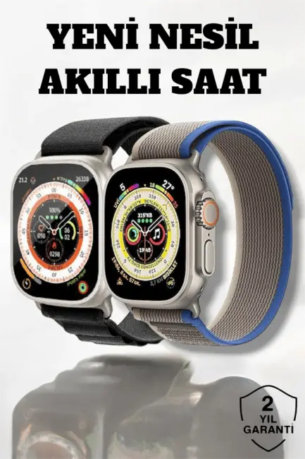 49MM Ekranlı Kan Basıncı ve Adımsayar Özellikli Bluetooth Akıllı Saat