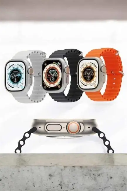 Bluetooth Bağlantılı 49MM Dokunmatik Akıllı Saat Sağlık ve Spor Takip Özellikli