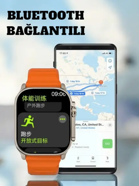 Adımsayar Uyku Takibi ve Spor Kalori Hesaplama Akıllı Saat