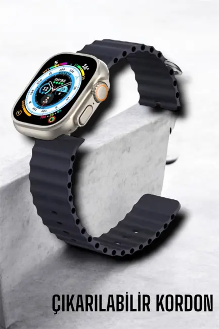 Bluetooth Bağlantılı Nabız Kan Basıncı Oksijen Ölçer Akıllı Saat