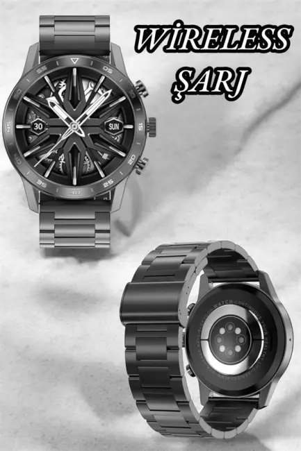 Suya Dayanıklı Dokunmatik Akıllı Saat Bluetooth 5.0 Sesli Asistan ve Sağlık Takibi