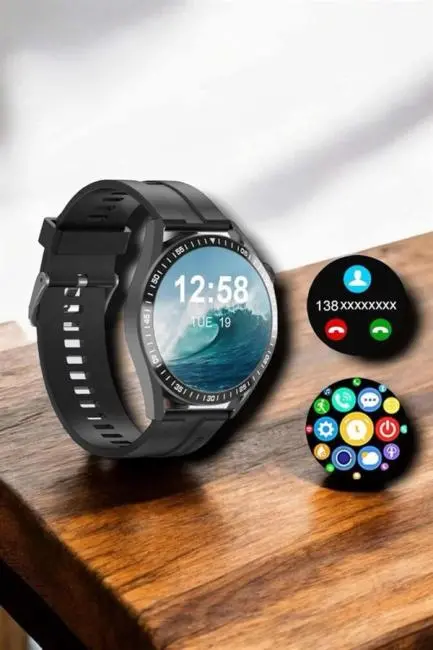 NFC ve Kablosuz Şarjlı Akıllı Saat EKG Nabız & Spor Modları ile iOS ve Android Uyumlu