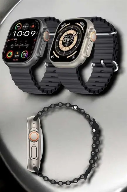 Yeni Nesil Ultra Akıllı Saat Titreşimli Uyku & Sağlık Takibi Çift Kordon