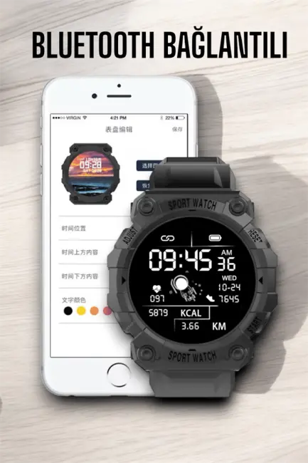 Unisex Tasarımıyla Klasik ve Spor Kombinlere Uygun Akıllı Saat