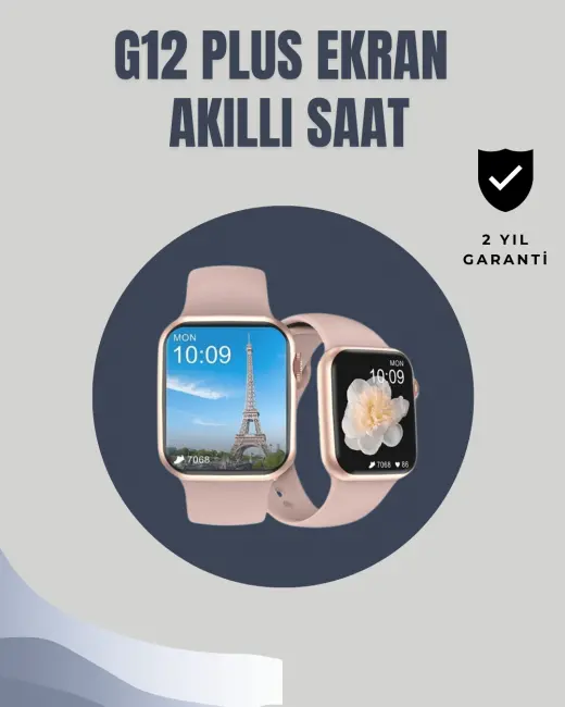 Su Geçirmez Akıllı Saat – 300 mAh Batarya Sesli Arama Uyku & Adım Takibi