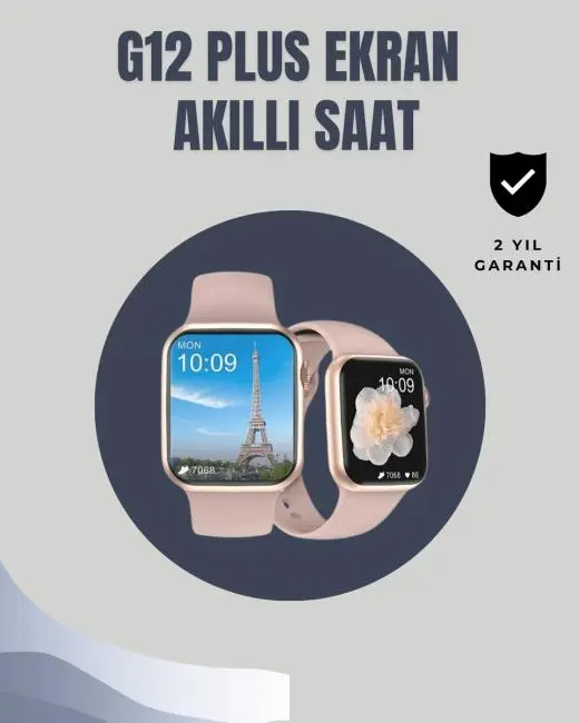 Su Geçirmez Akıllı Saat – 300 mAh Batarya Sesli Arama Uyku & Adım Takibi