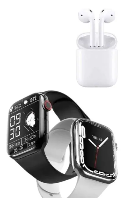 Akıllı Saat Kulaklık Hediyeli Uyku ve Sağlık Takibi Yapabilen Uzun Ömürlü