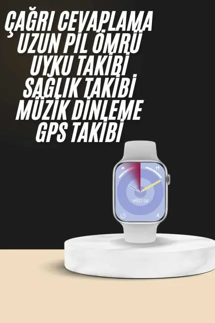 Akıllı Saat Kulaklık Hediyeli Uyku ve Sağlık Takibi Yapabilen Uzun Ömürlü