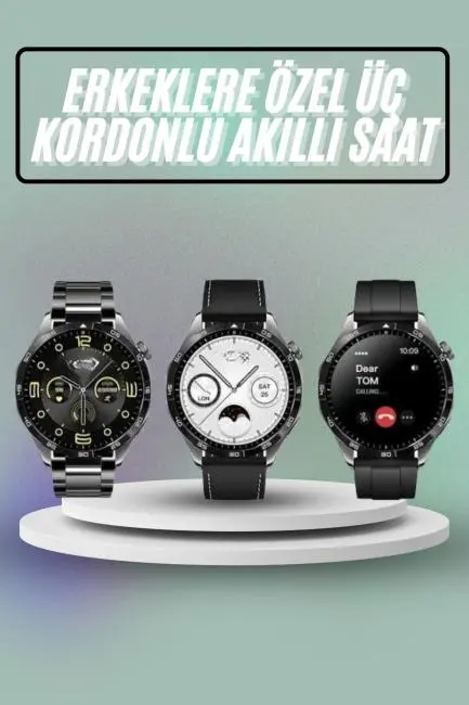 Akıllı Saat Ios Ve Android Tüm Telefonlara Uyumlu Çok Fonksiyonlu Amoled Ekran