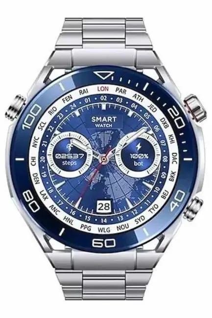 2025 Model Yuvarlak Ekran Android ve İOS Uyumlu GPS Takibi Yapabilen Akıllı Saat