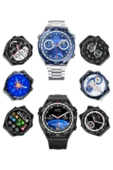 Akıllı Saat 1.62 İnç Ultimate Nabız Sensörlü Sesli Görüşme Yapabilen