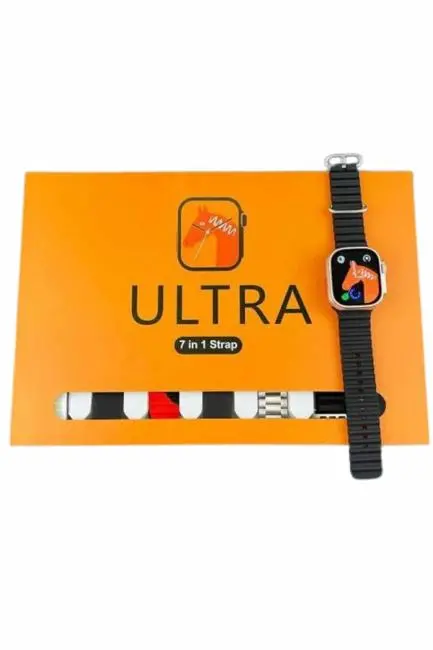 7 Kordonlu Akıllı Saat Plastik Kordon Hasır Kordon Çelik Kordon