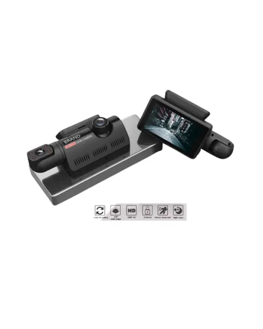 Çift Görüşlü Dashcam – Gece Görüşlü 1080P Araç İçi Güvenlik Kamerası